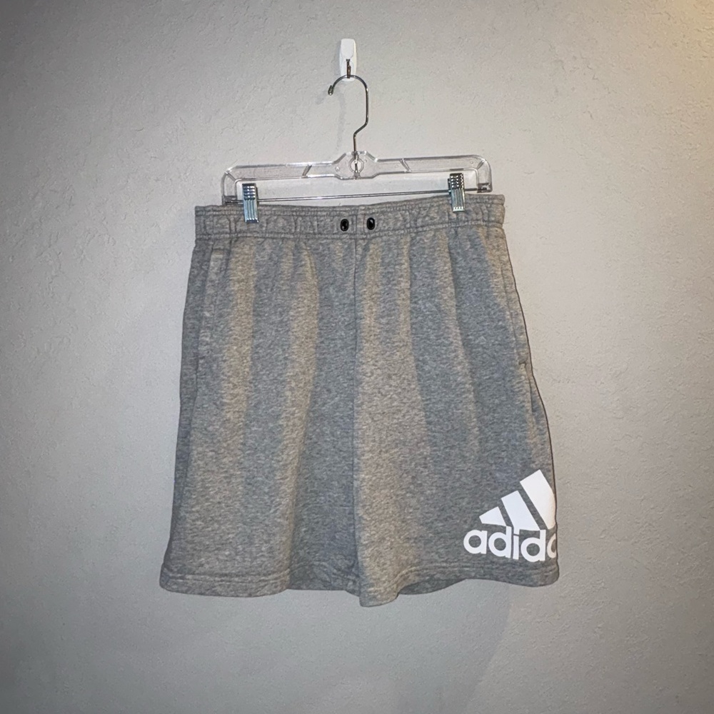Adidas Heather Gray Athletic Shorts